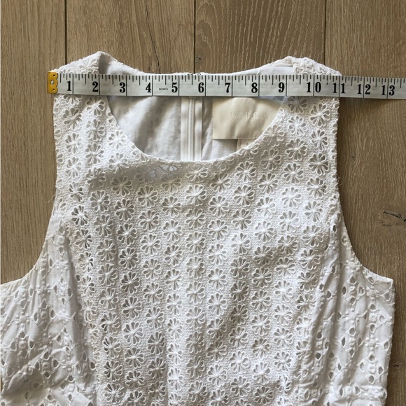 J. Crew Eyelet Lace Midi Dress in White Size 4 - Picture 2 of 13